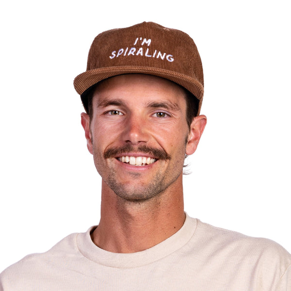 SPIRALING CAP - BROWN