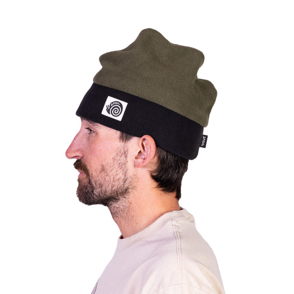 BAKER FLEECE BEANIE - OLIVE