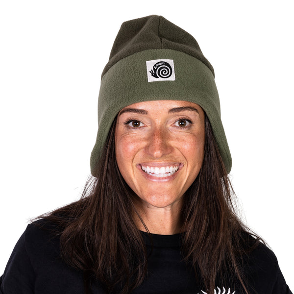 VALHALLA FLEECE BEANIE - OLIVE