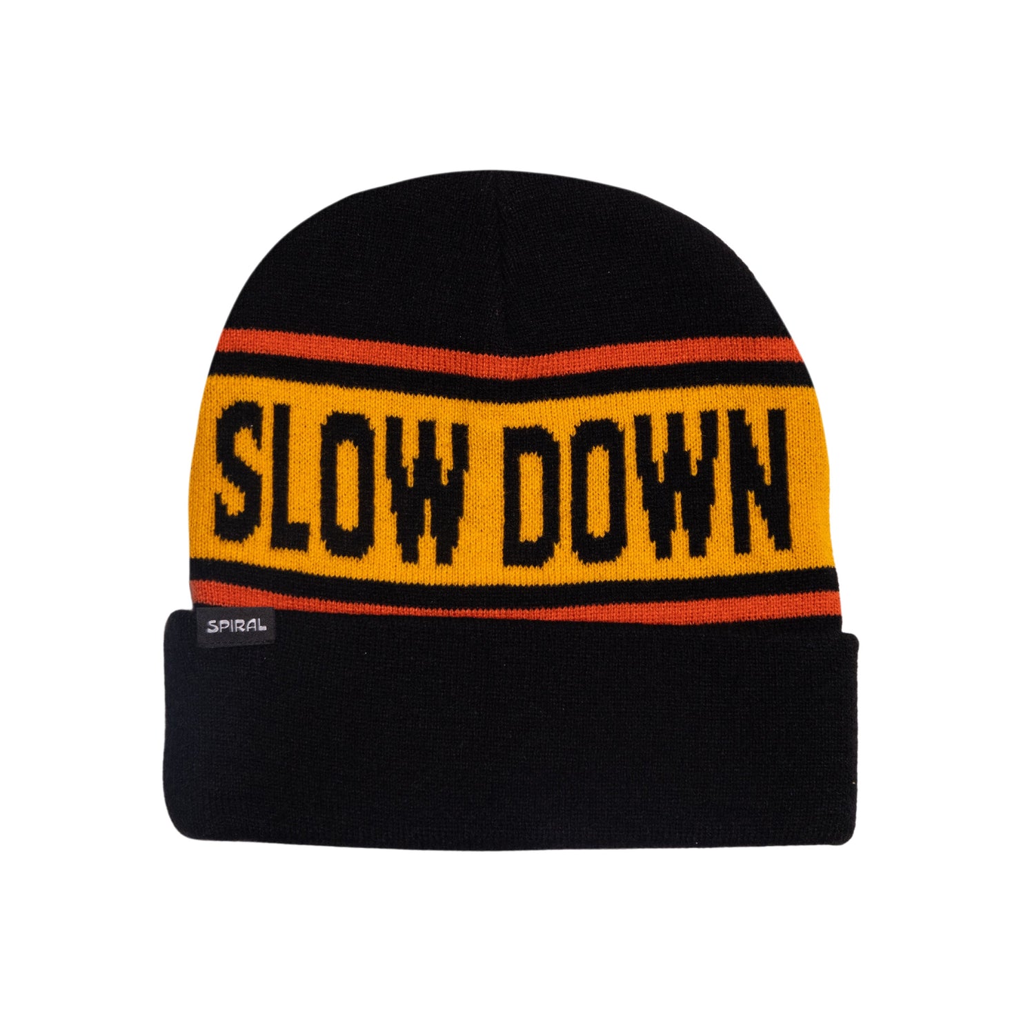 SLOW DOWN BEANIE - BLACK