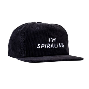 SPIRALING CORD CAP BLACK
